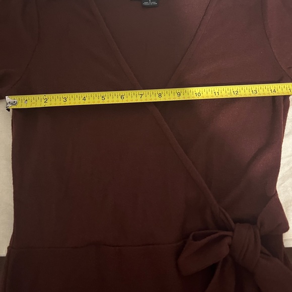 Sanctuary brown Wrap Sweater Dress NWOT - Picture 3 of 7
